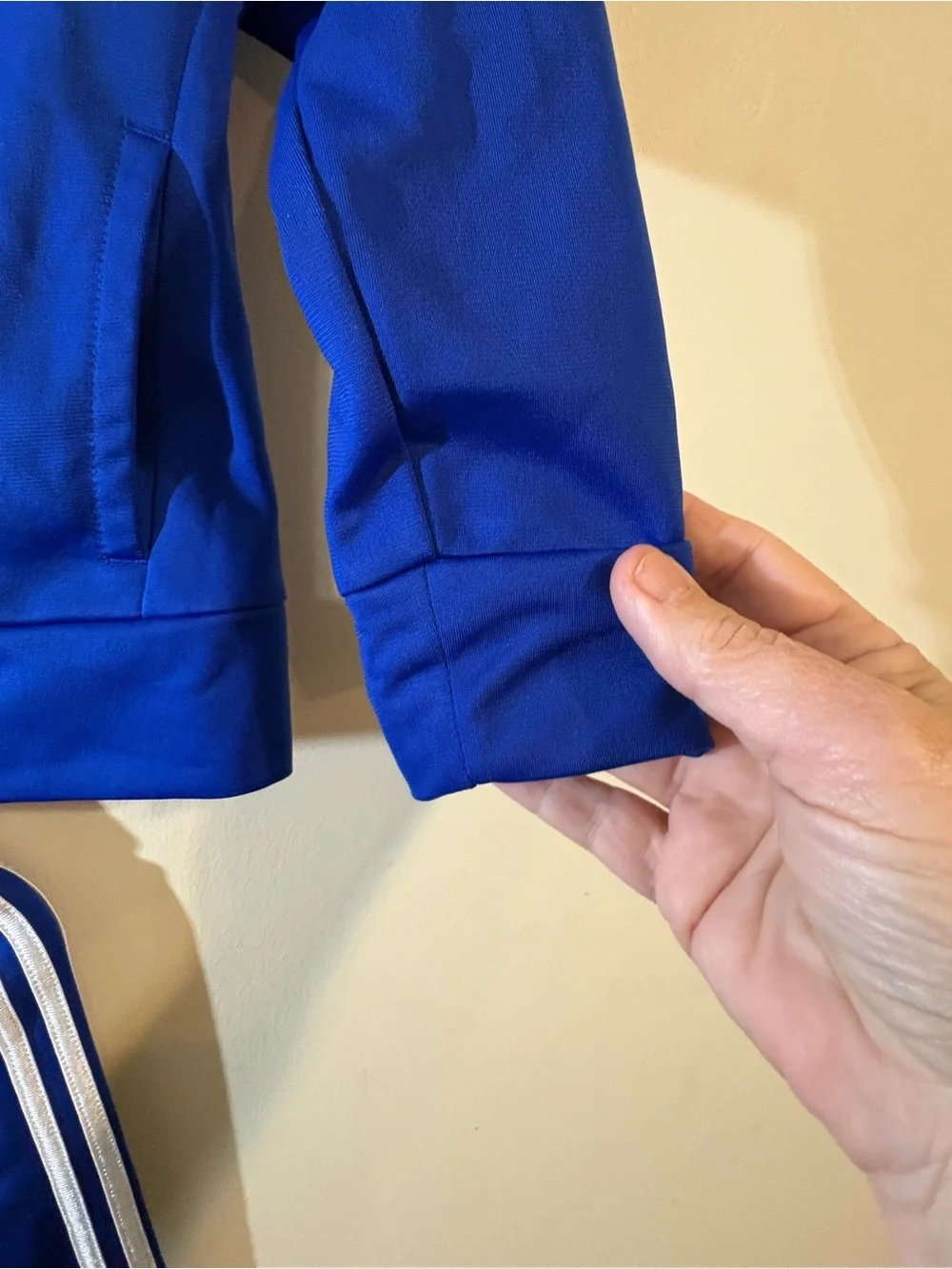 adidas Kids Blue White Track Jacket & Pants Set boys 24 month